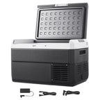VEVOR Portable Car Refrigerator 42 Qt, 12V Portable Freezer with Single Zone, 12/24V DC & 110-240V AC Electric Cooler with -4℉-68℉ Cooling Range, for Car Truck Vehicle RV Boat Outdoor & Home use