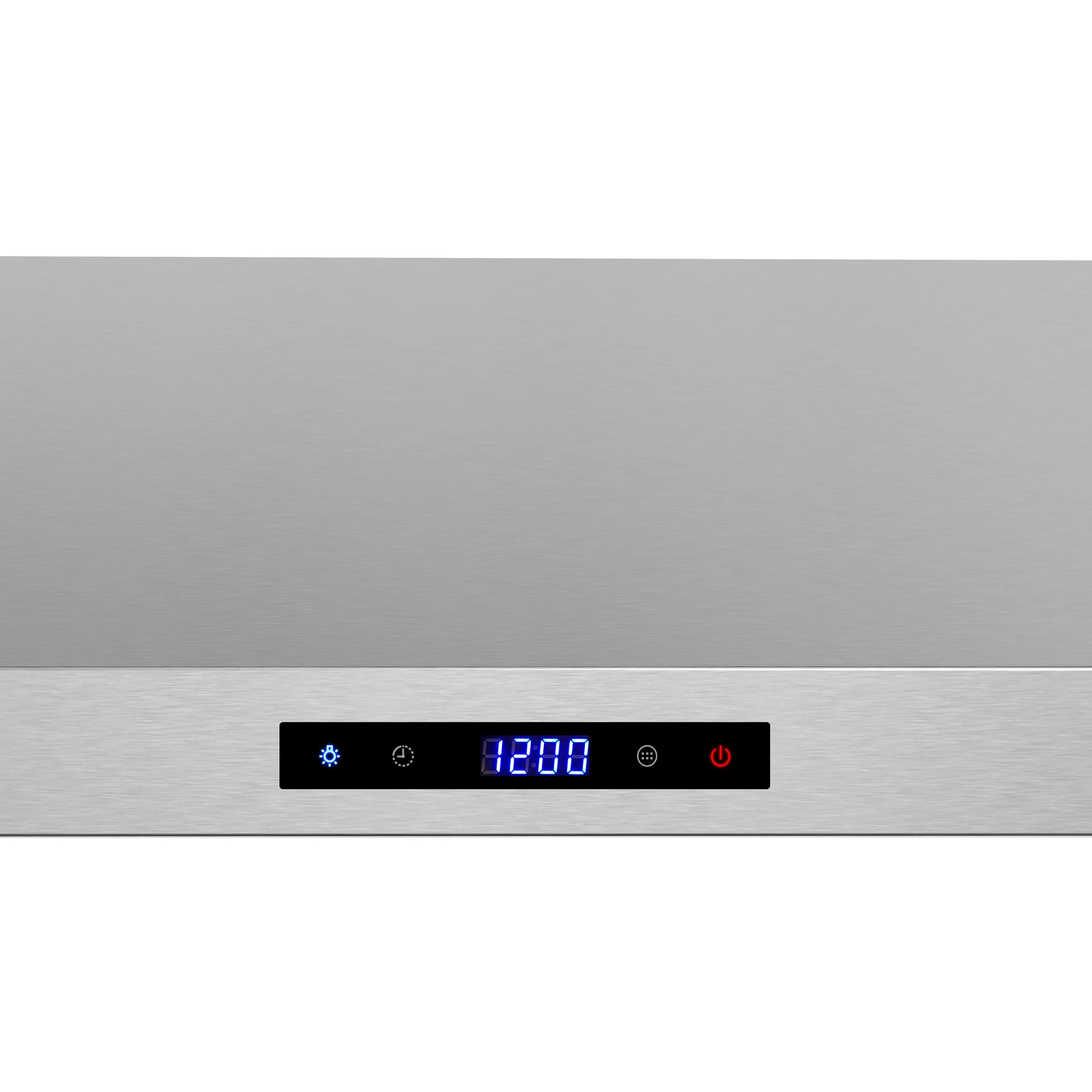 Streamline 30 in. Montecreto Ductless Undermount 406 CFM Range Hood in Brushed Stainless Steel with Baffle Filters, Touchpad Control, LED Lights