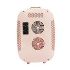 Mini Fridge, 12.68Qt Skincare Fridge, Portable Cooler and Warmer, Compact Refrigerator for Comestic Storage, Makeup, Lipstick, SkinCare, Bedroom, Office, Dorm (Pink)