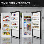 Whynter UDF-139SS 13.8 cu.ft. Energy Star Digital Upright Convertible Deep Freezer/Refrigerator - Stainless Steel