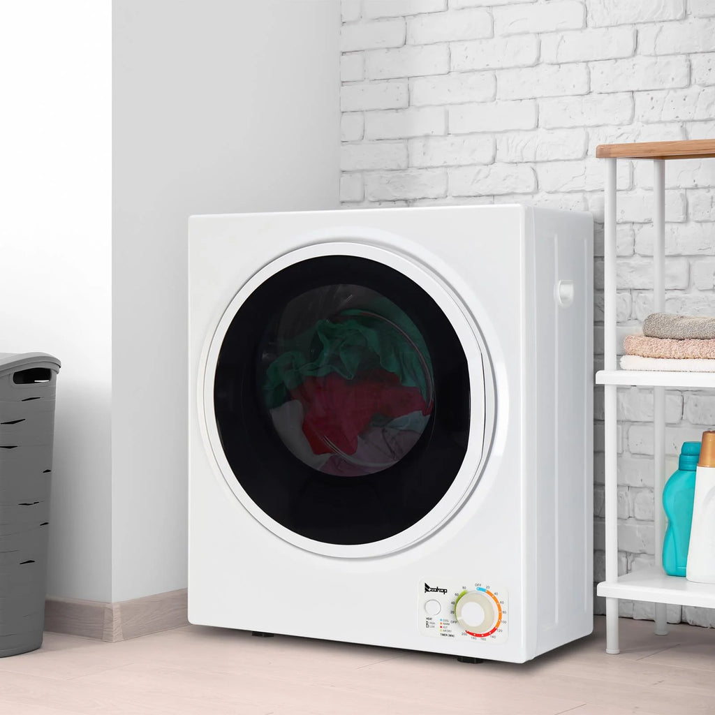 UbesGoo 1.6 cu. ft.Compact Portable Electric Laundry Dryer,White