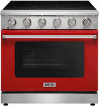 KOSTCH 36 inch Electric Range, 5-Burner Cooktop with 6.0 cu ft Convection Oven, Glass Top, in Stainless Steel