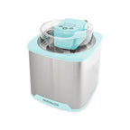 Nostalgia 2-Quart Electric Ice Cream Maker �C Make Homemade Ice Cream, Gelato, Sorbet & Frozen Yogurt �C No Salt/Ice Needed, Digital Controls, Mix-In Chute & Freezing Gel Canister �C Stainless Steel