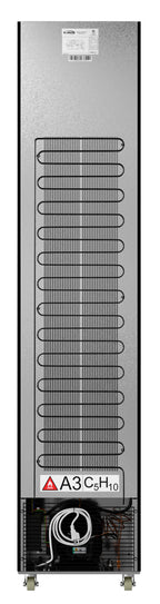 17 in. Slim Commercial Merchandiser Freezer with Manual Defrost, 6.5 Cu. Ft. Capacity, ETL Listed in Black (KM-MDF-17S)