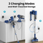 INSE Lightweight Cordless Vacuum with 30Kpa Powerful Suction & 60 Mins Runtime, Stick Vacuum  for Carpet, Tile, Pet Hair, Hardwood Floors