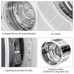 Ktaxon 3.5 cu. ft. Compact Electric Dryer, White