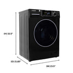 Equator 1.6 cu.ft./15 lbs Black 110V Front load Washer 15 programs + Pet Cycle