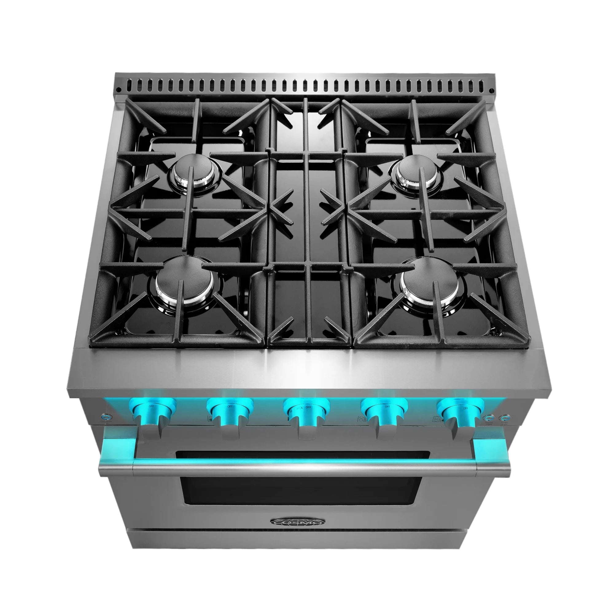 30 in. 3.5 cu. ft. Gas Range with 4 Burners in Stainless Steel