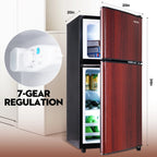 GGTB Retro Compact Two Door Refrigerator, Black, 3.0 Cu ft