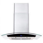Joeaonz 30-Inch Wall Mount Range Hood with 3-Speed Ventilation and Dishwasher-Safe Filters, 700 CFM, 120V