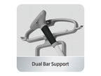 SALAV? GS45-DJ Professional Series Dual Bar Garment Steamer with Foot Pedals, Silver