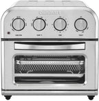 Restored Cuisinart TOA-28FR Compact Air Fryer Toaster Oven, Silver (Refurbished)