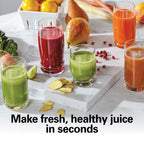 Hamilton Beach Big Mouth Easy Clean Juicer Machine for Fruits and Vegetables with Extra Large Chute, Extractor de Jugos, Stainless Steel
