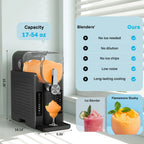 Flamemore Slushie Machine for Home with Self-Cleaning, No Ice Needed, 6 Preset Settings Frozen Drink Maker, 12h Delay Start, 200w