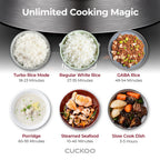 CUCKOO CRP-RT0609FB 6-Cup (Uncooked) / 12-Cup (Cooked) Twin Pressure Rice Cooker & Warmer with Nonstick Inner Pot, 14 Menu Options, Safe Steam Release, 3 Voice Guide, Auto Clean (Black)