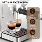 LINKChef Espresso Machine 20 Bar, Professional Espresso Maker with Milk Frother Steam Wand
