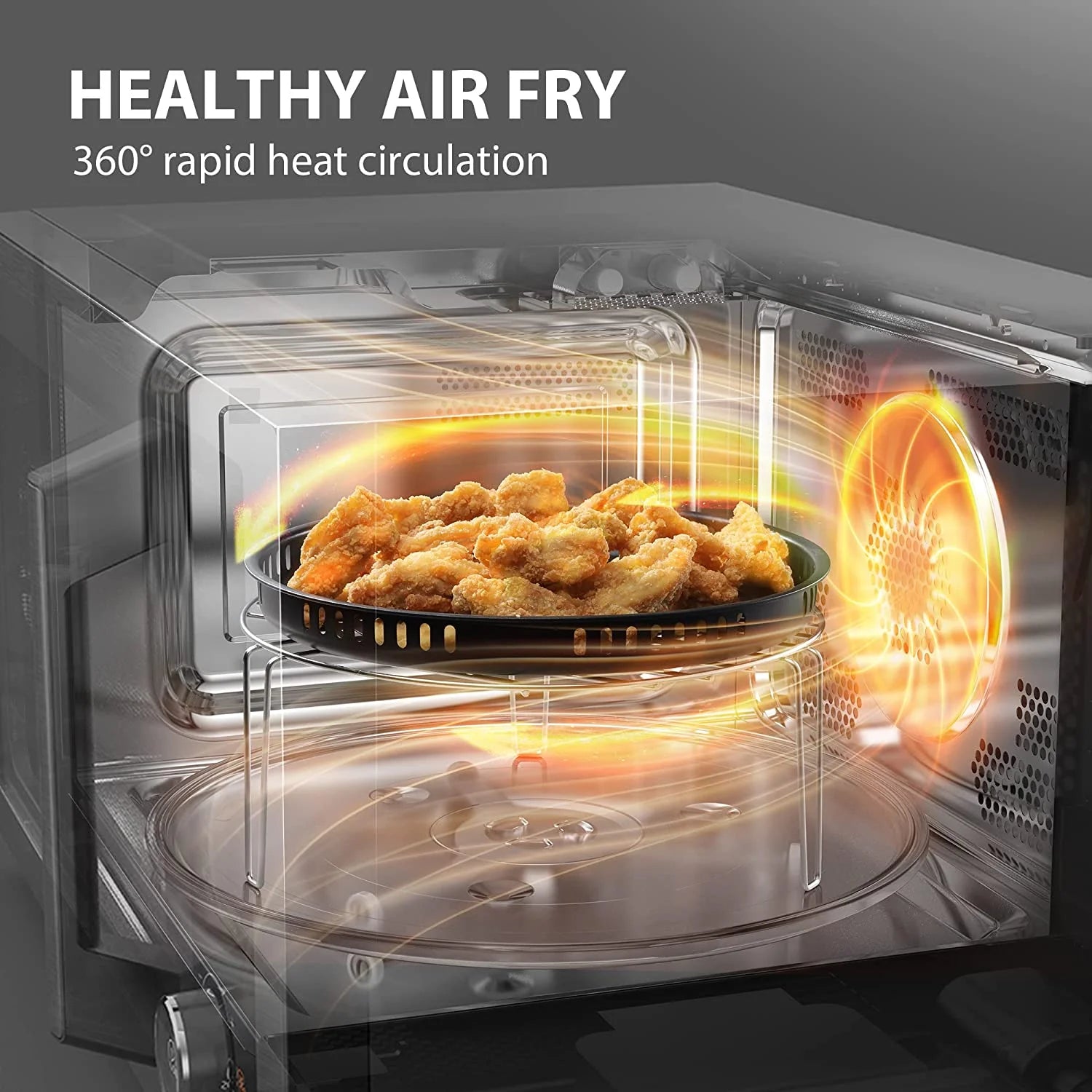 TOSHIBA 7-in-1 Countertop Microwave Oven Air Fryer Combo, Inverter, Convection, Broil, Speedy Combi, Even Defrost, Humidity Sensor, Mute Function, 27 Auto Menu&47 Recipes, 1.0 cu.ft/30QT, 1000W
