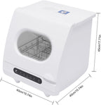 Portable Countertop Dishwashers, 5 Wash Programs Mini Dishwasher, Compact Dishwashers for Apartments Dorms Boats Campers Rvs, 15.7x15.7x17.72in