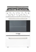 Unique Prestige 24�?2.3 cu ft Double Oven Gas Range in White