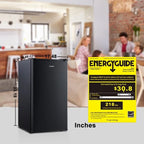 Galanz 3.3 Cu ft One Door Mini Fridge, Black Estar, New