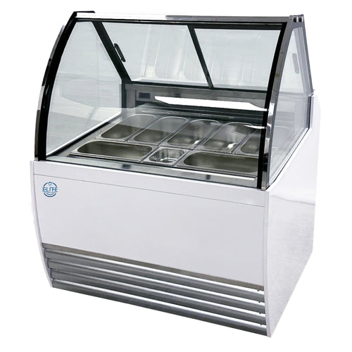 42 in. Commercial Deluxe Ice Cream Gelato 7 Pan Freezer NSF ETL Gelato Dipping Cabinet