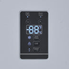 Smeta 13.8 Cuft Dual Mode Digital Control Convertible Uprigh Freezer/Refrigerator