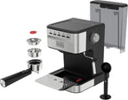 BLACK+DECKER 15-Bar Espresso and Cappuccino Maker, Stainless Steel