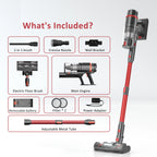 PrettyCare Cordless Vacuum Cleaner Lightweight Stick Vacuum 38kPa with 45min Runtime for Carpet Hard Floors Cleaner Pet Hair P2