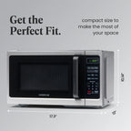 Farberware Classic 0.9 Cu. Ft 900-Watt Microwave Oven, Stainless Steel