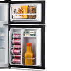 Newair 3.1 Cu. Ft. Compact Mini Refrigerator with Freezer in Gray