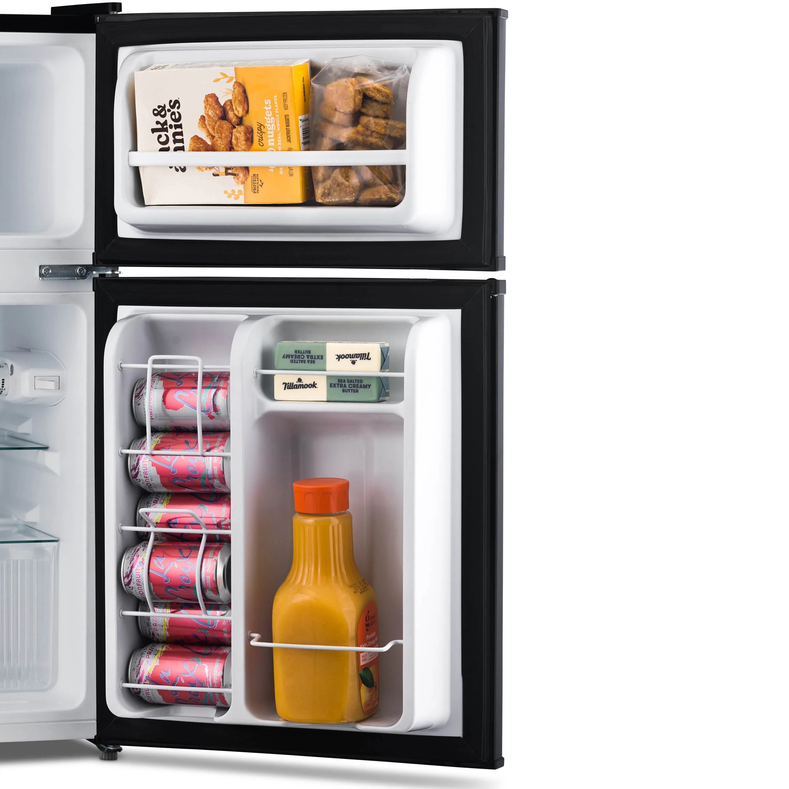 Newair 3.1 Cu. Ft. Compact Mini Refrigerator with Freezer in Black - NRF031BK00