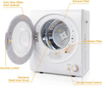 RovSun 110V White Stainless Steel Electric Tumble Dryer