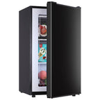 3.2 Cu.FtUpright Freezer , Single Door Mini Freezer ,Adjustable Thermostat, Compact Refrigerator for Bedroom, Dorm, Silvery