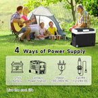 12 Volt Car Refrigerator, 37QT Portable Fridge Freezer(-4�H~68�H), Compressor Cooler 12/24V DC and 110~240 AC for Truck Van RV Camper SUV Travel Camping Road Trips