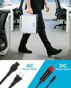 Compact Mini Fridge, 10L Portable Small Refrigerator, 2.6 Gal Mini Fridge with AC/DC Adapters, Small Cosmetics Cooler for Beverage, Food, Makeup, Bedroom, Office, Dorm,