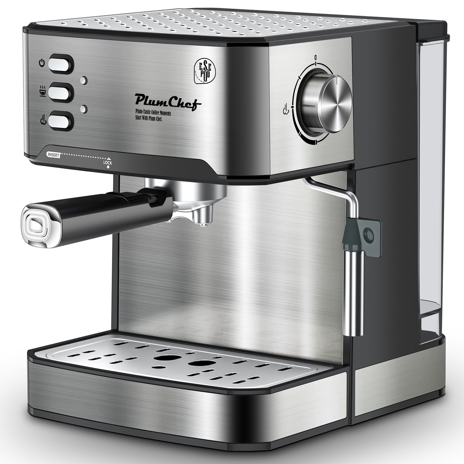 20 Bar Espresso Machine with Milk Frother, Single & Double Shot, ESE Pod Compatible, Removable Water Tank for Cappuccino, Latte, & Machiato for Home Barista
