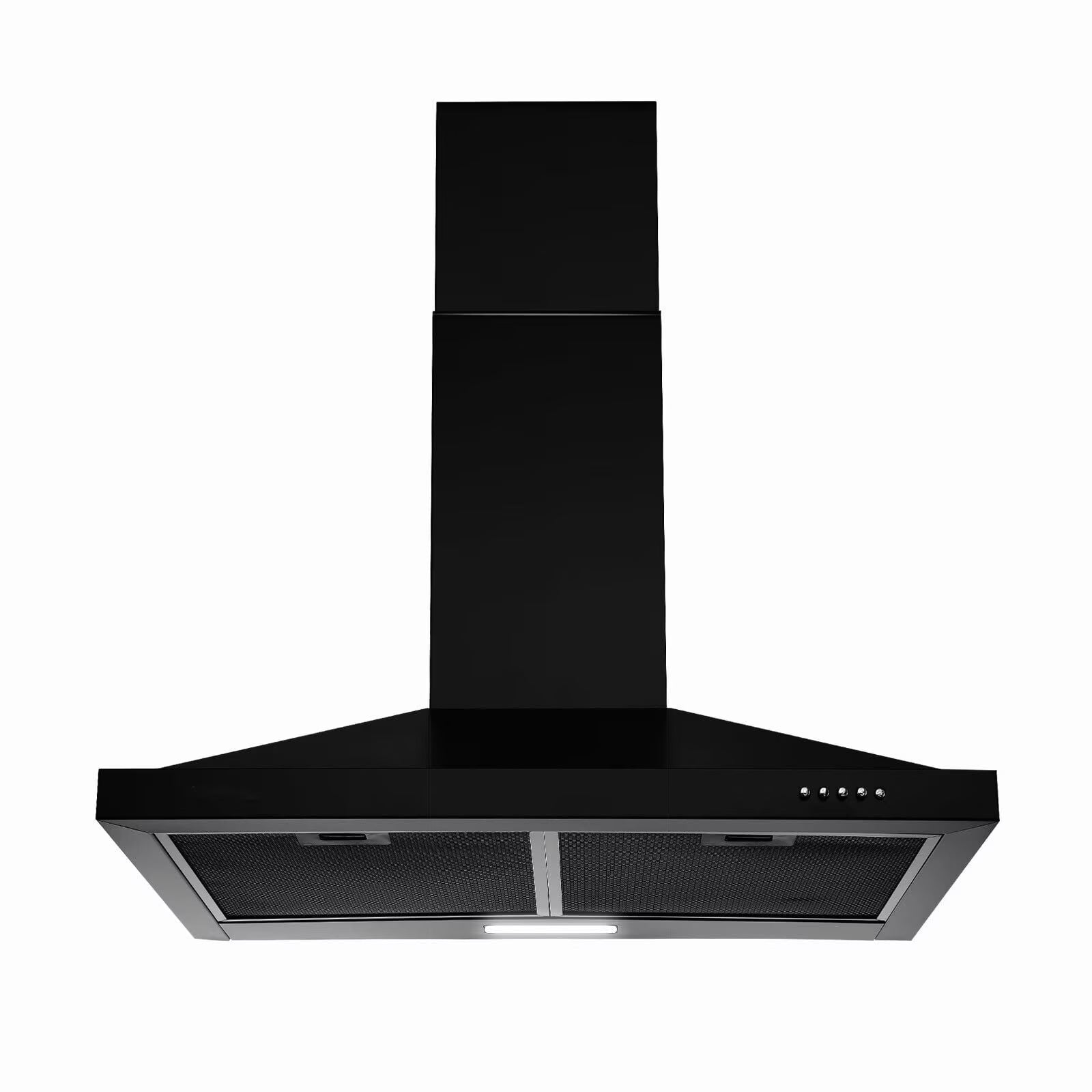 24 inch Wall Mounted Range Hood Kitchen Exhaust Stove Vent Hood 450 CFM 3-Speed Fan