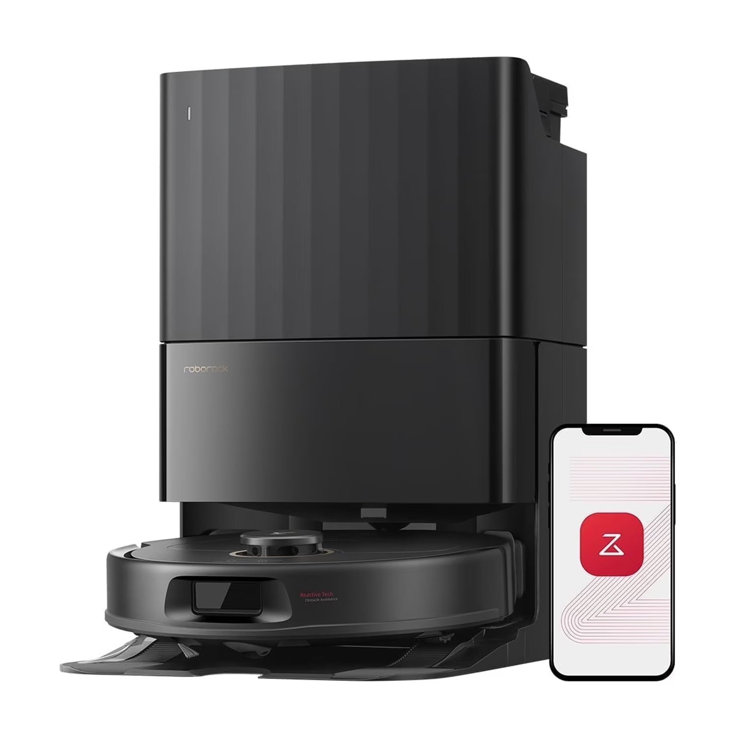 Roborock Qrevo S5V Robot Vacuum and Mop, 12000Pa Suction,  FlexiArm Edge Mopping, Auto Mop Washing&Drying, Self-Emptying, Dual Zero-Tangle System, Smart Obstacle Avoidance, 10mm Mop Lifting