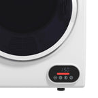 HOMCOM 1.5 cu Ft 120V Charcoal Gray Electric Dryer