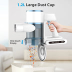 Lazyswan Cordless Vacuum, 250W 23KPa Stick Vacuums for Pet Hair/Carpet, 45 Min Runtime, LED Touch Screen, 1.2L Dust Cup, Lightweight