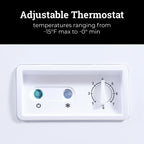 Igloo 5.0 Cu. Ft. Chest Freezer With Removable Basket, Free-Standing Door Temperature Ranges From-10?�� to 10?�� F, Front Defrost Water Drain, Perfect for Homes, Garages, Basements, RVs, White