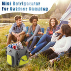 Paffenery 15 Quarts Car Cooler Plug in, 16L Small Electric Cooler, 12V Mini Car Fridge Portable Refrigerator for Camping