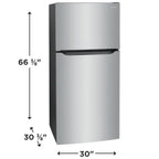 Frigidaire FFTR1835VS 18 Cu. Ft. Garage Ready Top Freezer Refrigerator, Stainless Steel