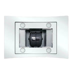 30 inch Island Mount Range Hood 900CFM  Tempered Glass 3-Speed Vent Hood Stainless Steel Dishwasher