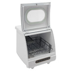 Portable Countertop Dishwasher, Compact, Low Noise, 5 Washing Programs, Mini Dishwasher with Water Tank Leak-Proof Dry