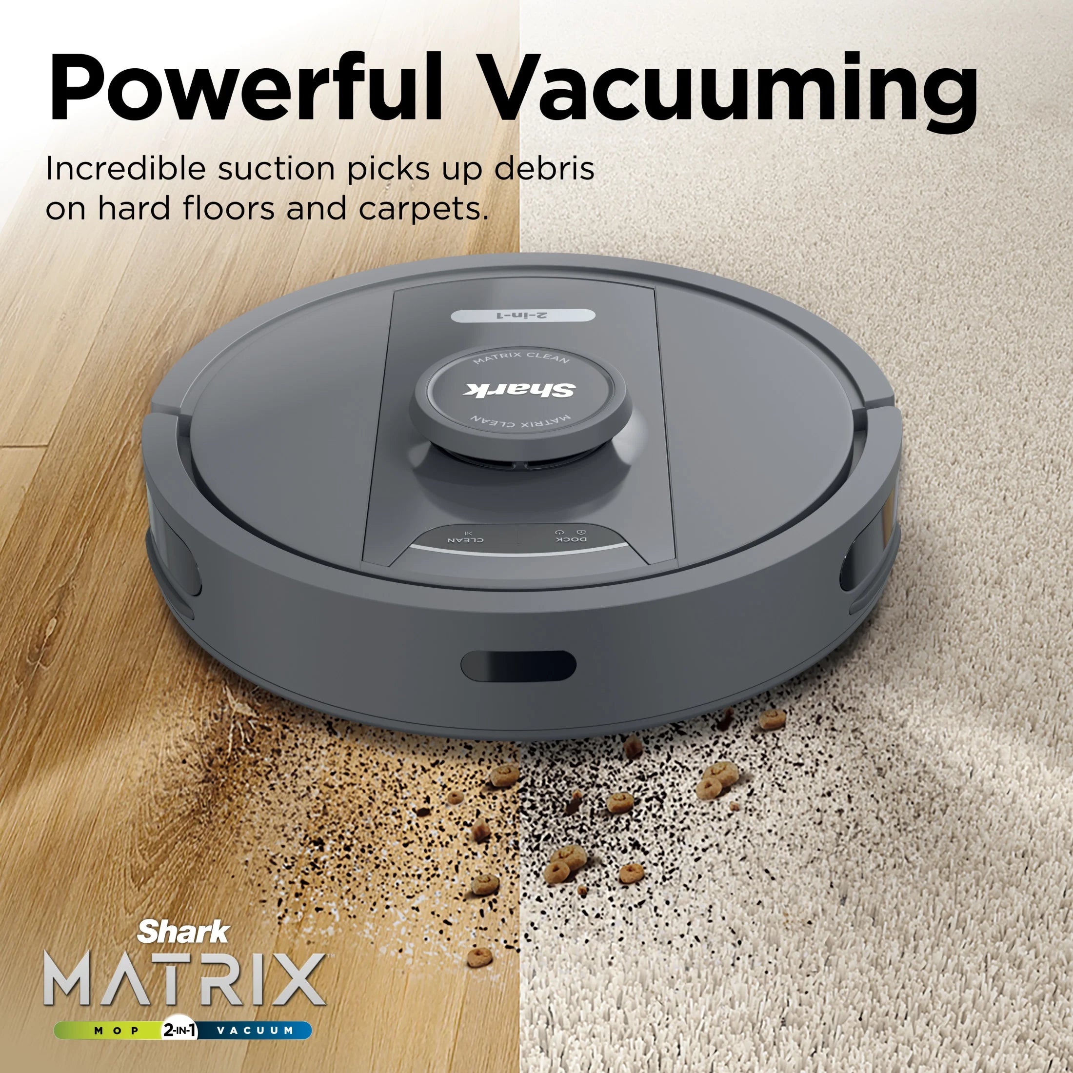 Shark IQ 2in1 Self-Empty Robot Vacuum & Mop, 30-Day Capacity, Precision Home Mapping, Sonic Mopping, Self-Emptying, Smart Mapping, Wi-Fi Connected, LIDAR Navigation, Mop Combo, Pet Hair