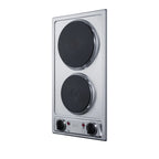 SUMMIT 12" Wide 115V 2-Burner Solid Disk Cooktop