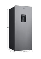 Galanz 6.5 Cu ft One Door Refrigerator, with Water Dispenser, Stainless Steel Look, Estar, New