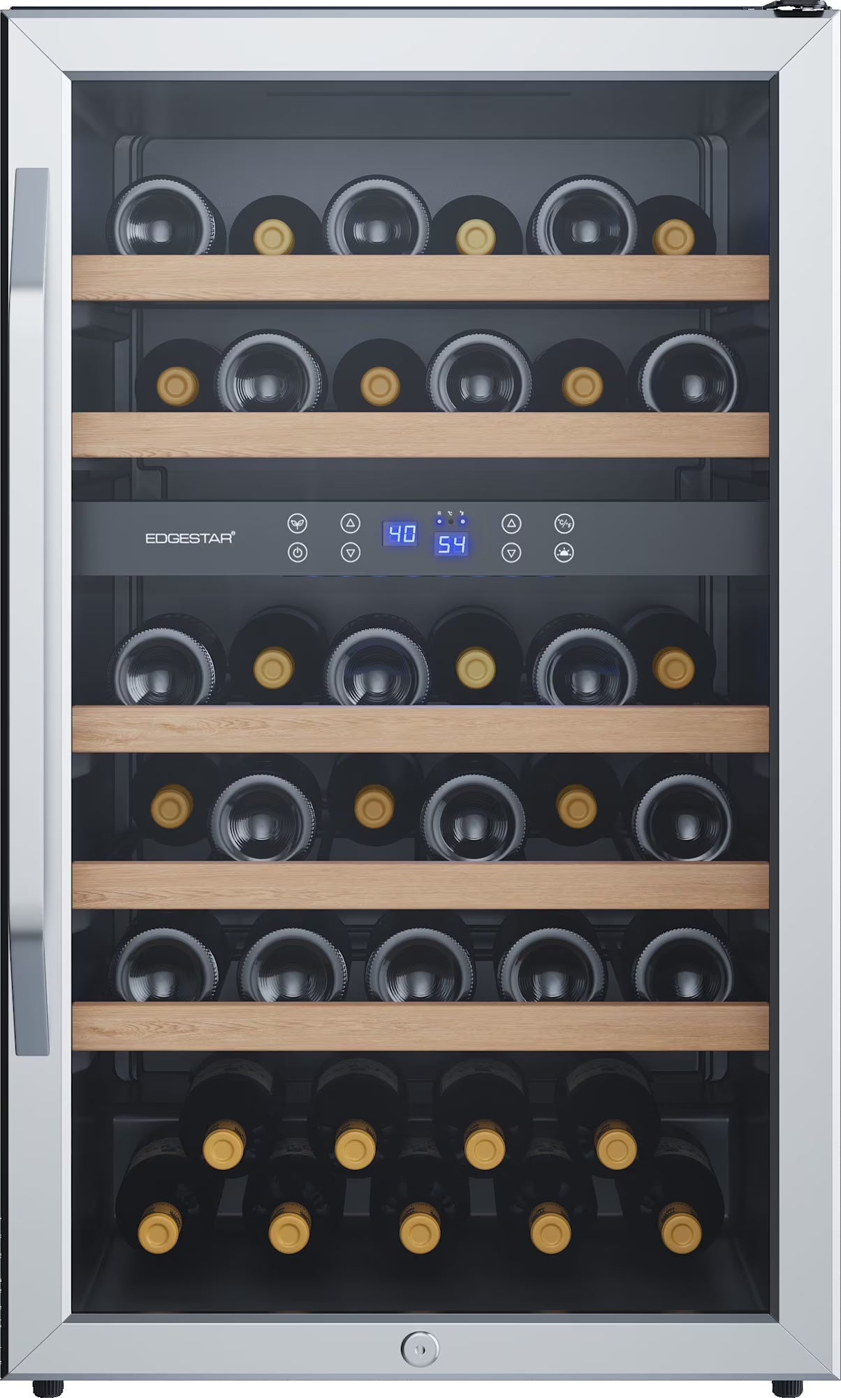 Edgestar Cwf380dz 20" Wide 38 Bottle Capacity Free Standing Wine Cooler - Stainless Steel