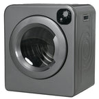 Resenkos Compact Laundry Dryer 1300W Portable Clothes Dryer with 3.2 cu.ft Stainless Steel Drum, Front Load Electric Dryer, Gray